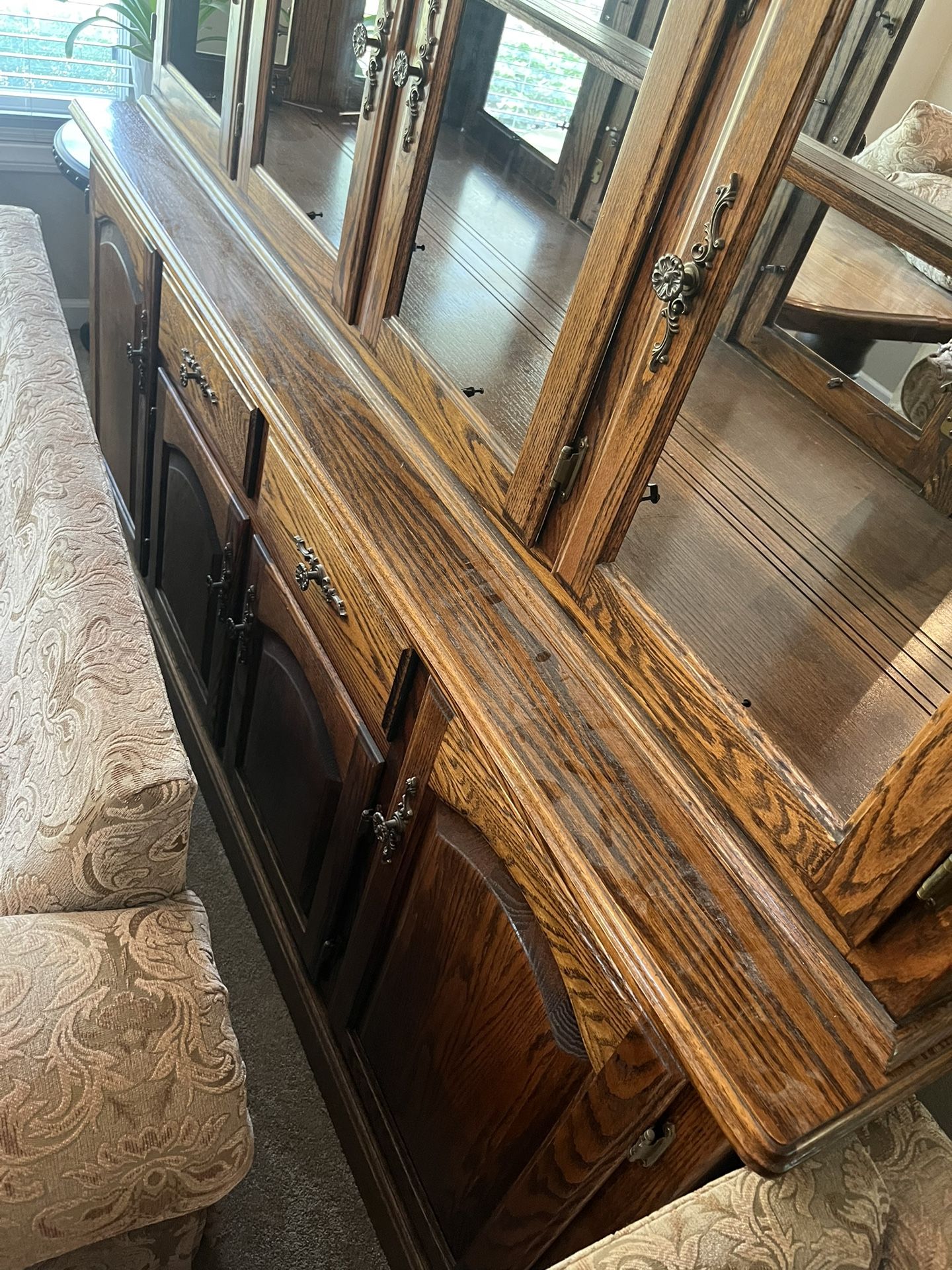 Solid Oak Hutch