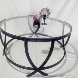 Round Glass Coffee Table …$100 obo