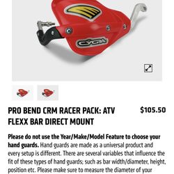 Cycra Pro Bend CRM Handguards ATV – Brand New ($100)