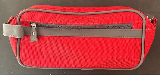 Red & Gray Toiletry Bag