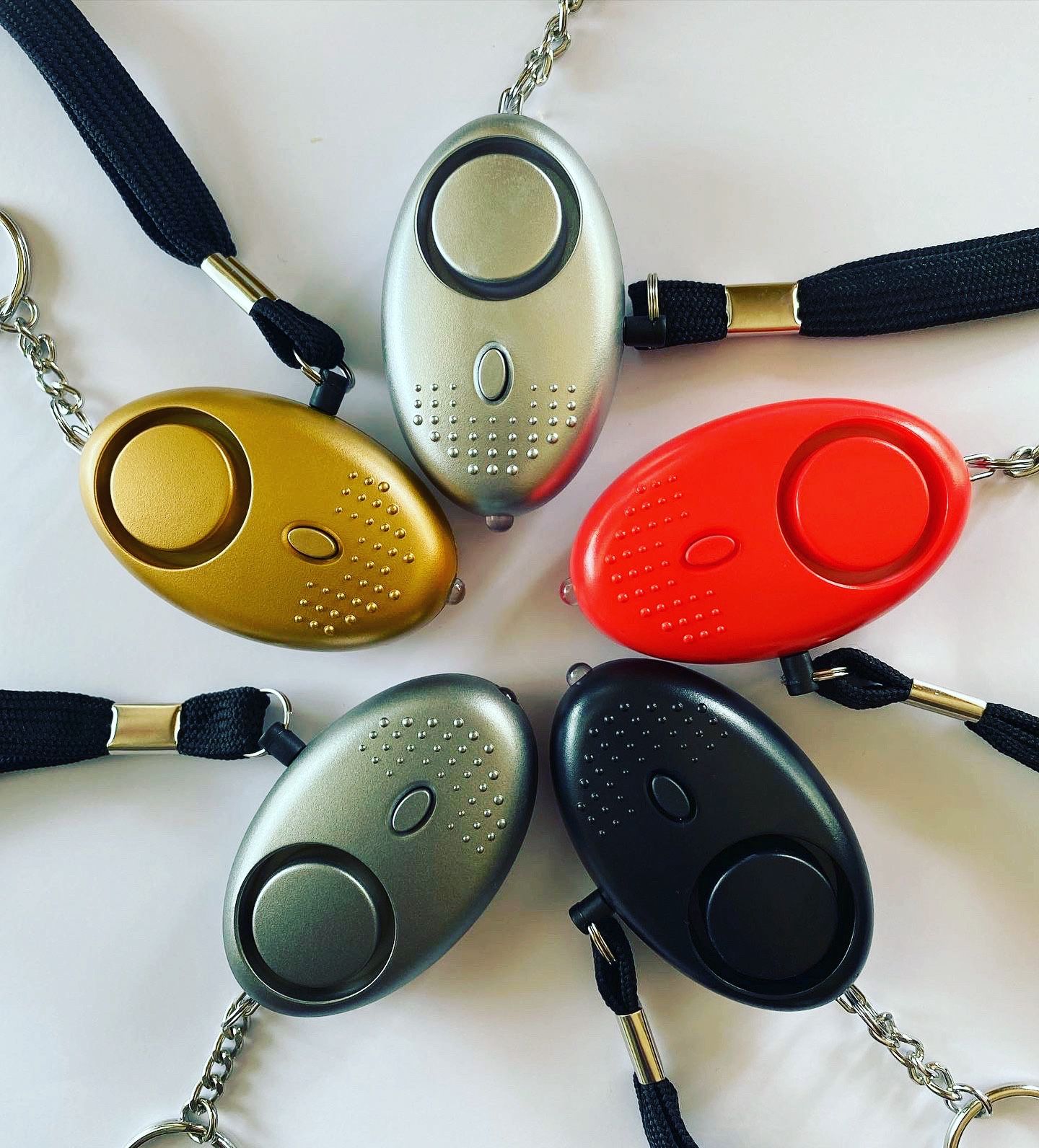 “Firefly” Safety Alarm Keychains