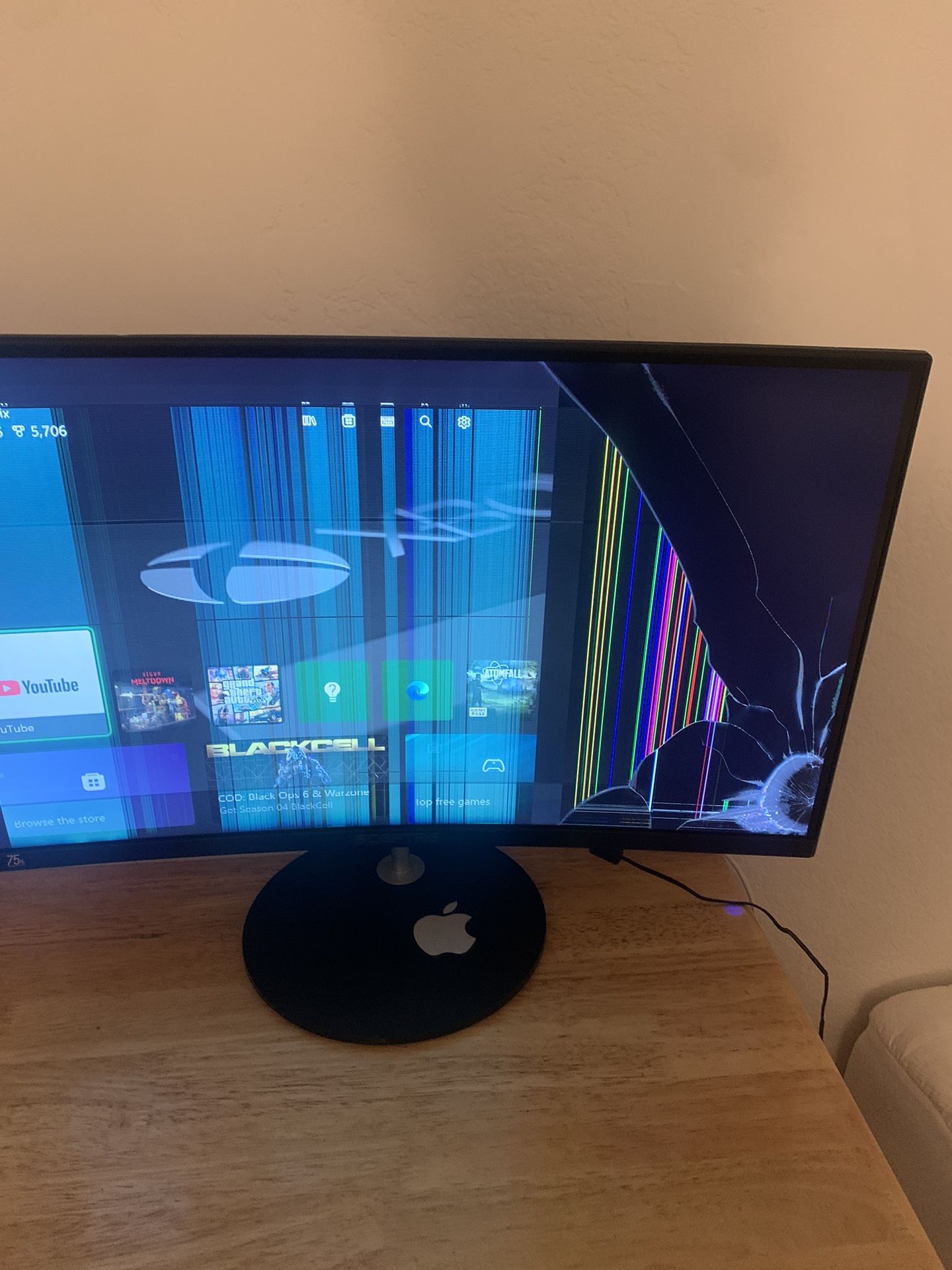 Half Broken Monitor For Parts Or Whatever