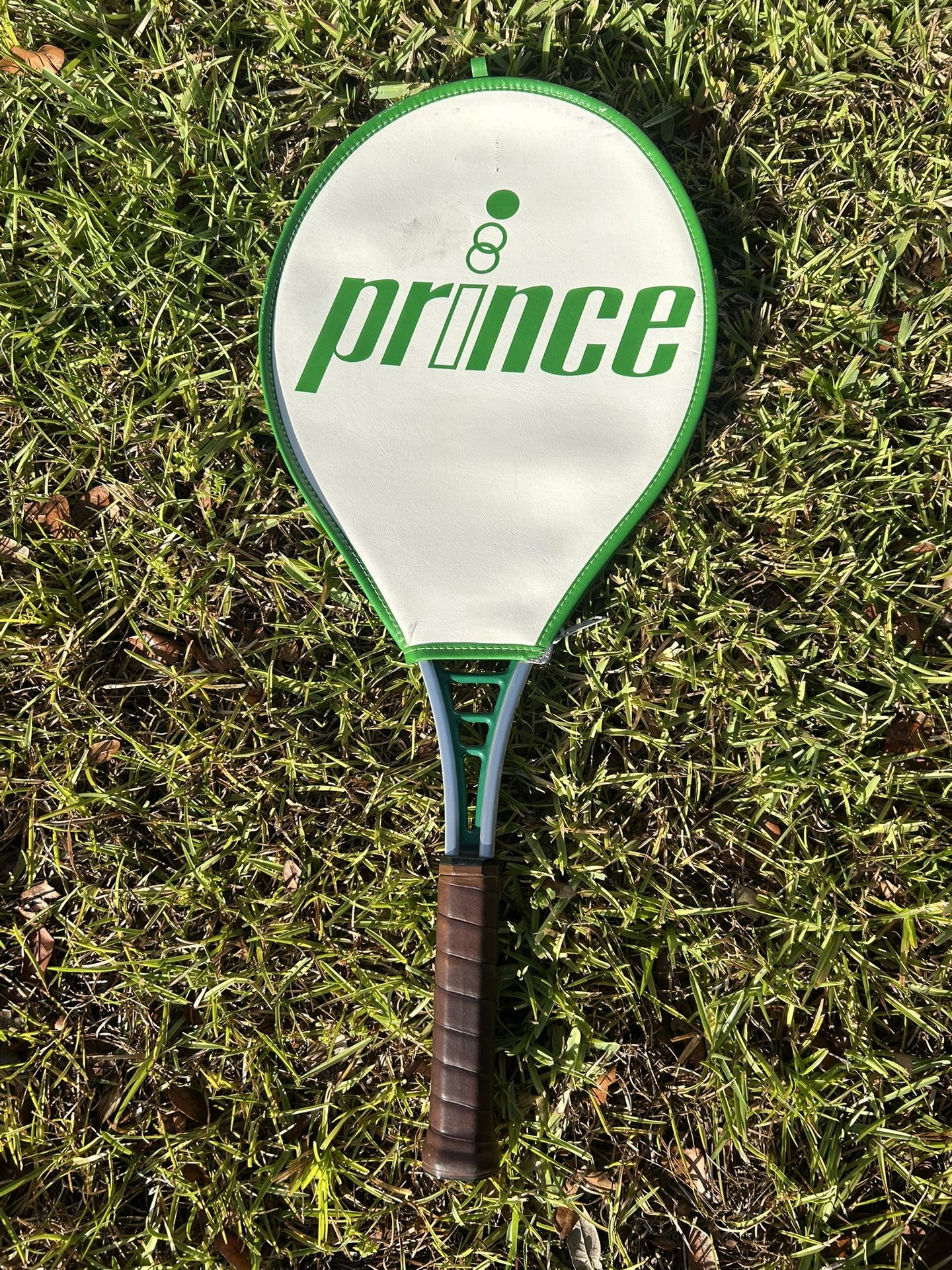 Classic Prince Tennis Racquet Aluminum Green/Silver And Brown(Cover Included)