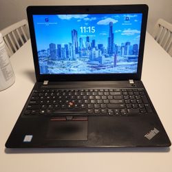 Lenovo ThinkPad E570 15.6" laptop
Intel Core i3 - 6006U 
120GB SSD 
8GB RAM 
Windows 11 pro. Microsoft office installed.  Nothing wrong.  ** NO TRADES