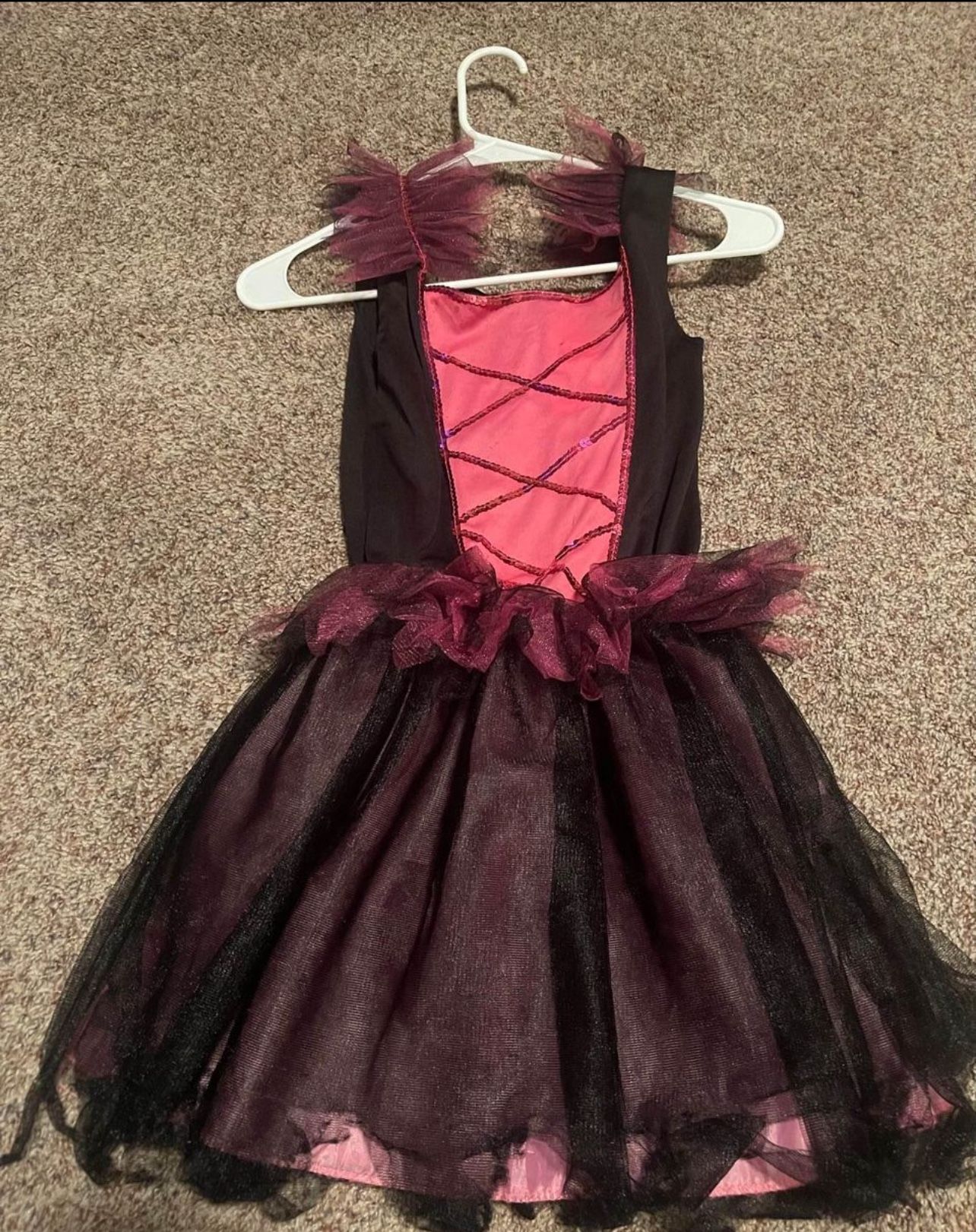 Girls' Black and Pink Dress costume dress size large 10-12