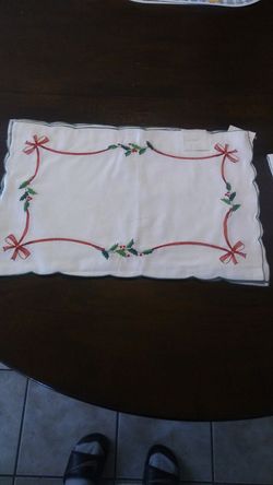 Christmas table cloths