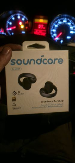 Soundcore AeroClip open-ear clip-on earbuds by Anker.