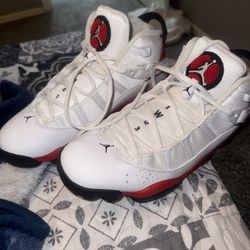 Jordan 6 Rings Cherry White/Black-University Red