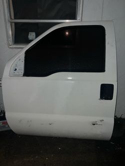 White Ford F250 Truck Door Shell with Window 2008-2016 Left