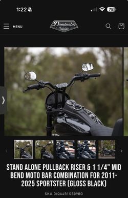 13” dominator bars pre wired