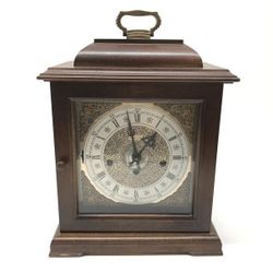 Hamilton Mantel Clock, Westminster Chimes, 340-020 West Germany (2 Jewels) w/ Key