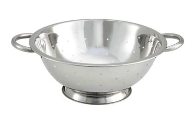 Winco 5 qt Colander w/ 12" Bowl Diameter, Stainless