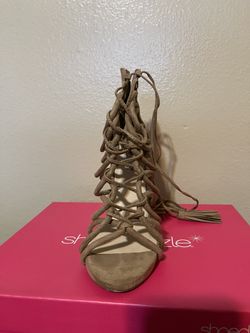 Taupe High Heel Sandals