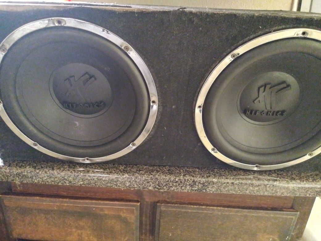 2 12s Hifonics Subwoofers