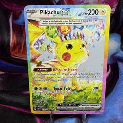  Pokémon Sv08: Surging Sparks #238 Pikachu ex Special Illustration Rare