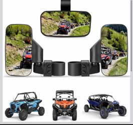 UTV Side and Rear View Mirror Set