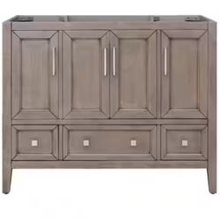 Everette 42” Bath Vanity Cabinet without Top in Gray Oak