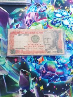 1984 soles de oro Bank note