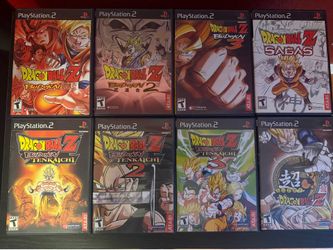 DBZ Dragon Ball Z 8 Game PS2 collection