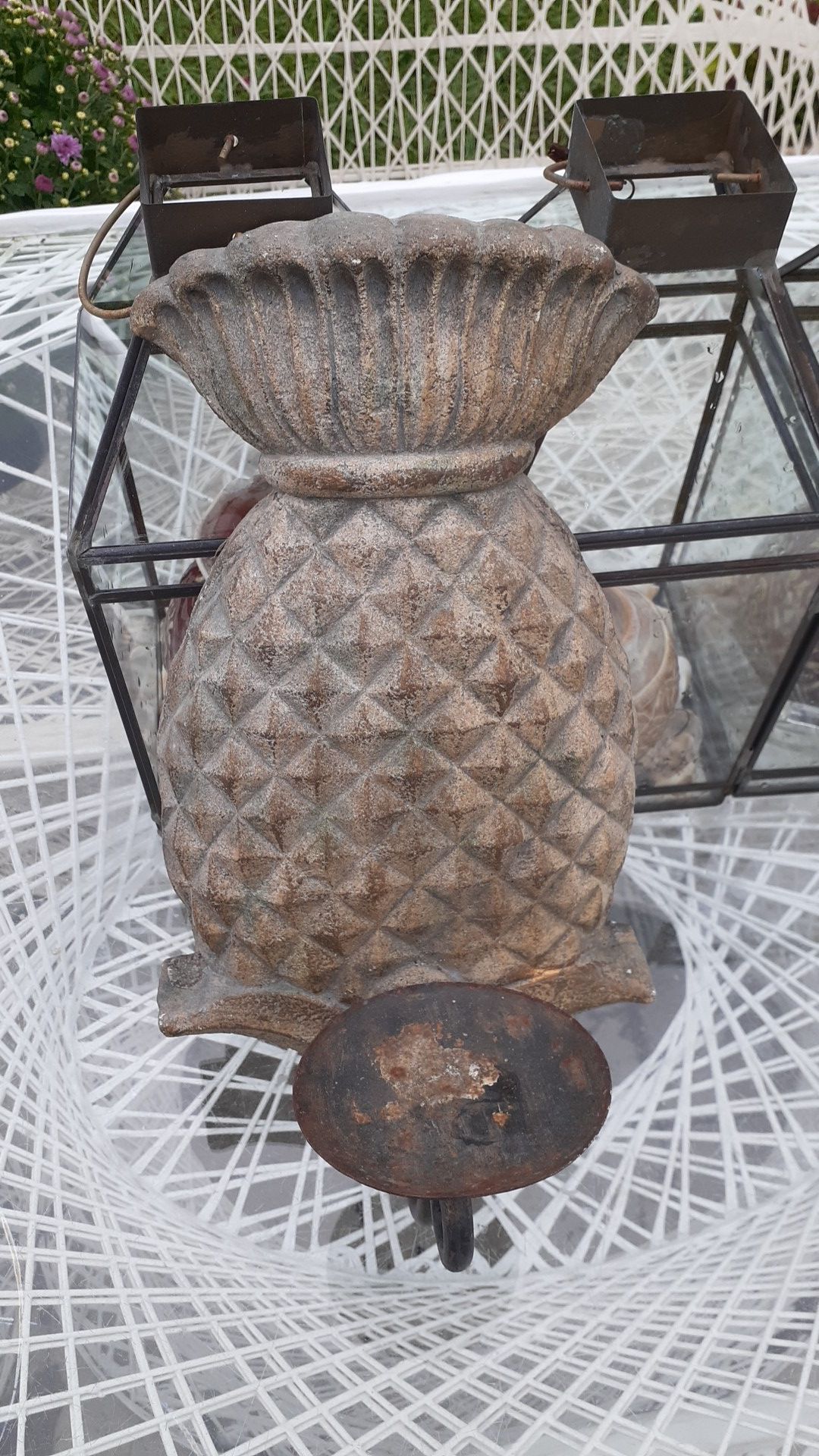 Pineapple wall candle holder 1pair