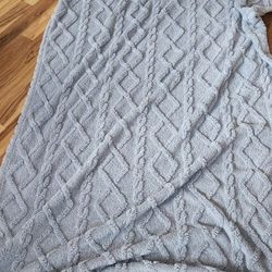 2 Decorator Pillows with Blue Throw, Includes halloween and christmas pillow covers