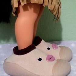 Light BROWN Rubber DUCKY Toddler Shoes