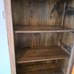 destressed shelf cabinet