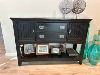 Buffet Table Cabinet (2 Drawer Dresser + 2 Doors)