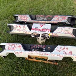 2019 2021 2024 Chevy Silverado GMC sierra Denali Bed rear Bumper with sensors and dual exhaust