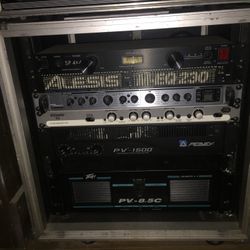 Road Case With Amps And Equipment.