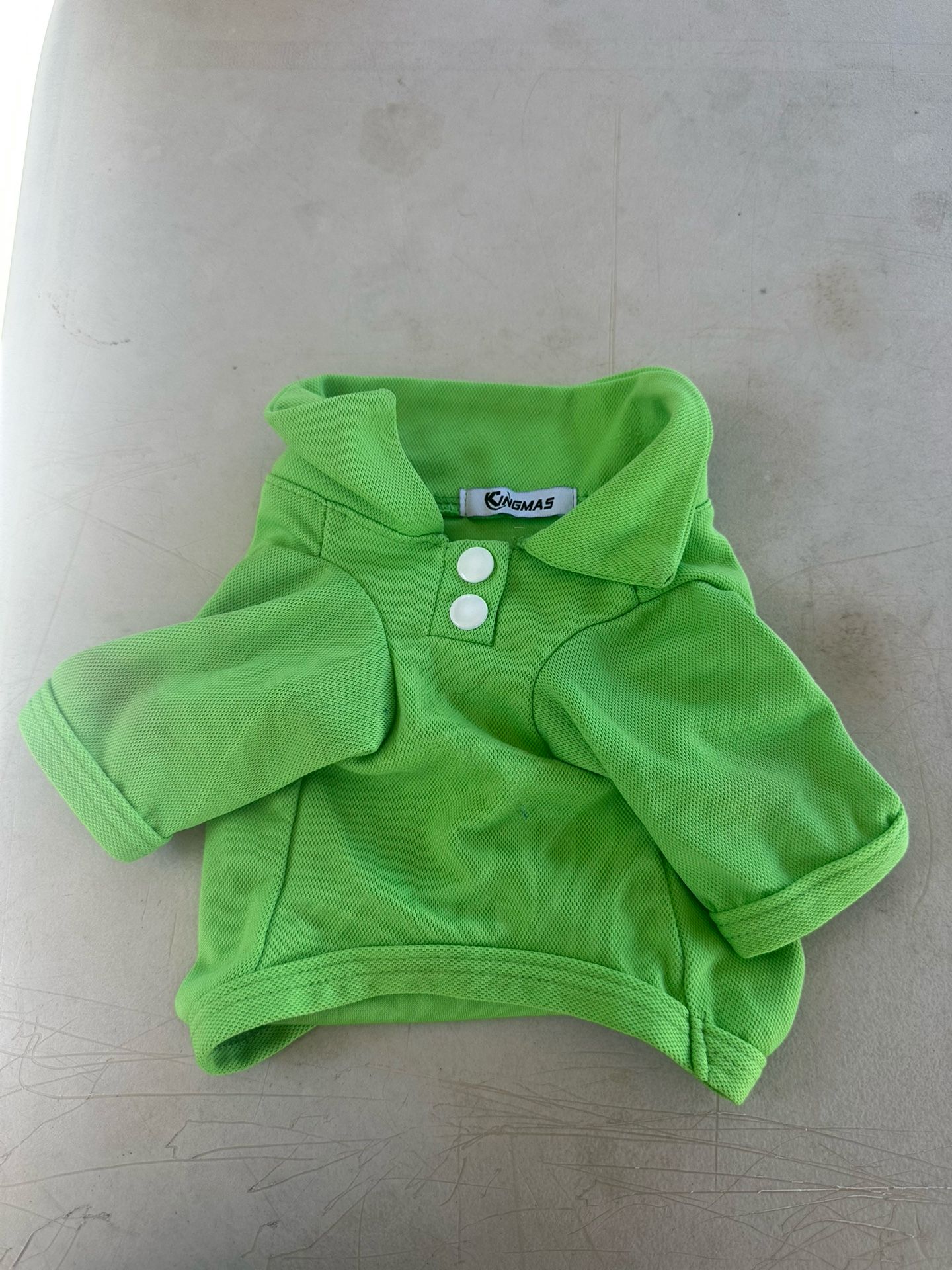 SMALL PET SHIRT - Green - Good Condition $5