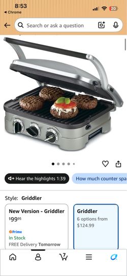 Cuisinart Griddler Indoor Grill