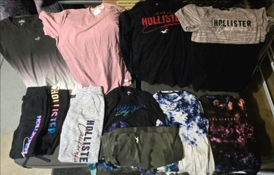 Men's XS Hollister Shirts/Joggers (4 short sleeve, 3 long sleeve, 4 joggers) ALL for $40