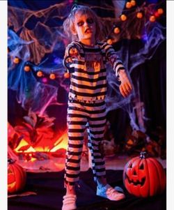 Kid's Zombie Prisoner Costume Size 4-6 Years