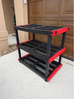 Craftsman 3-Tier Highly Durable Storage Rack, 3 Shleves That Support up to 200lbs/shelf, Organization and Storage, Weather-Resistant Design, Easy Asse