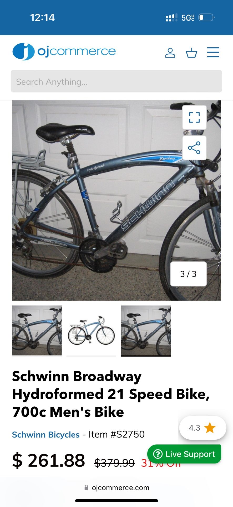 Schwinn broadway Hydroformed Bike 