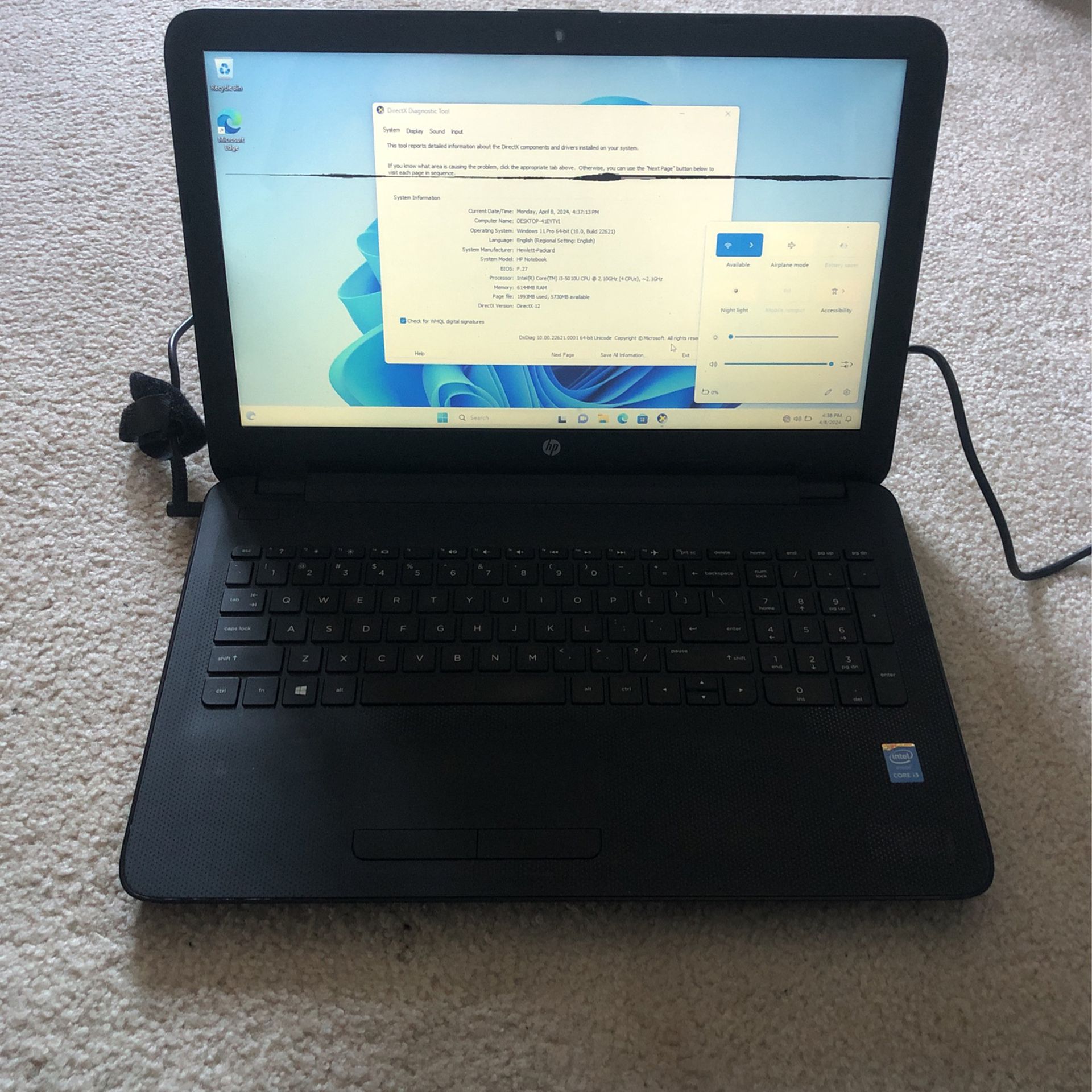 HP i3 Laptop Notebook