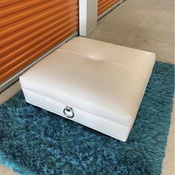 Large White Ottoman