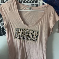 Guess cheetah print shirt 