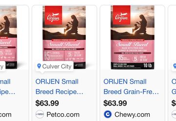 Orijen small breed dog food