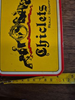 Old chiclets gum tin