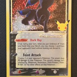 Umbreon Gold Star Pop Series 5 Pokemon Celebrations 
