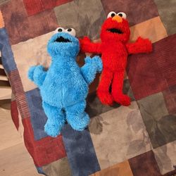 Sesame Street Characters Cookie Monster 10 In Elmo 9 In Tall C Description