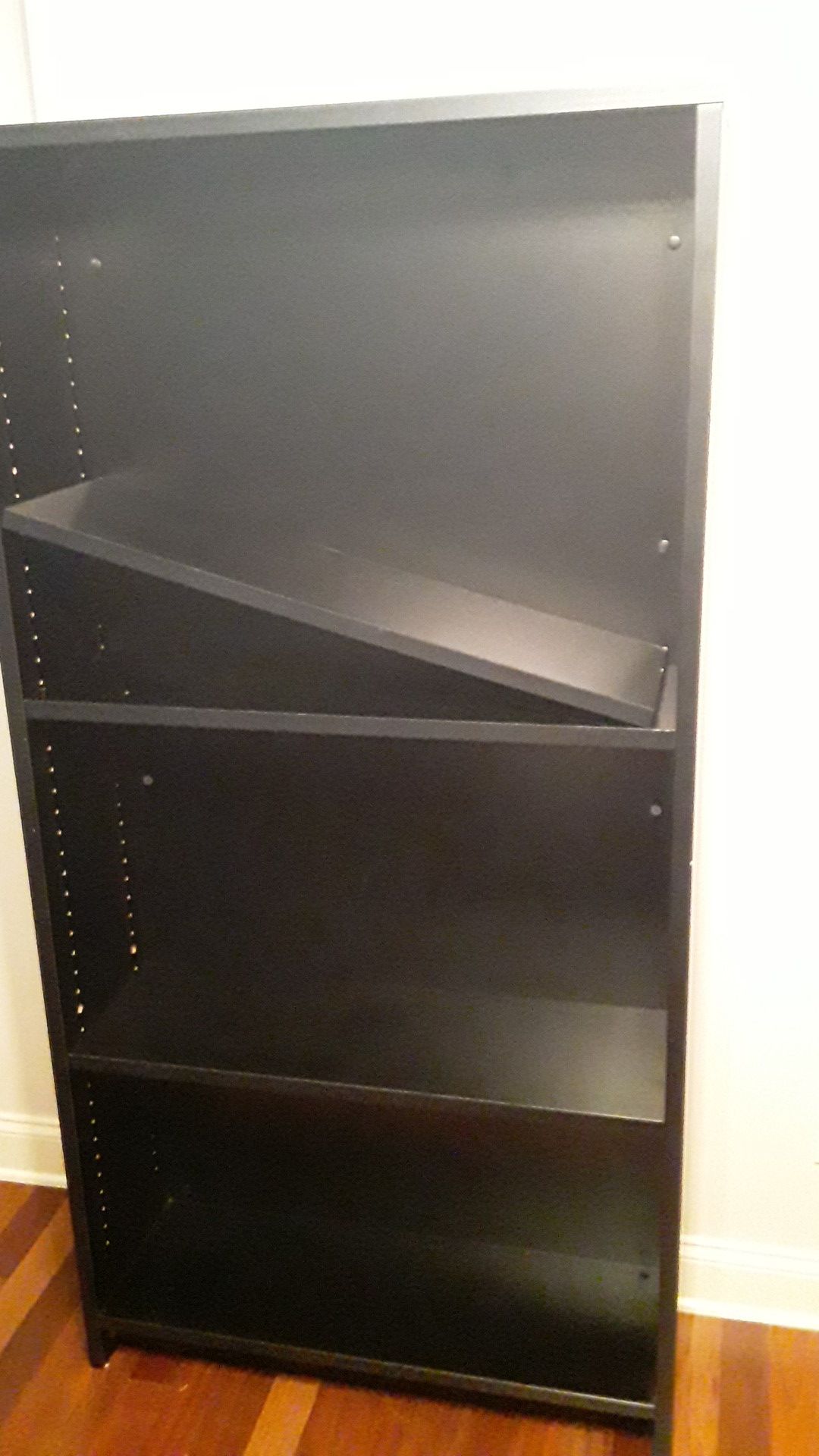5 1/2 foot tall black bookshelf