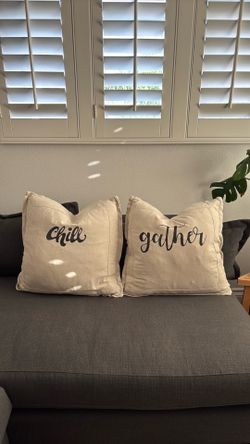 Throw pillows with inserts