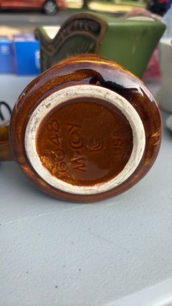 Vintage Brown Glazed Ceramic Pottery Piece