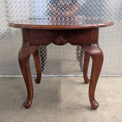 Solid Cherry Traditional Style Oval Top End Table - 2 Available
