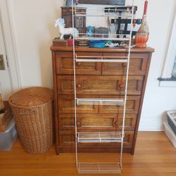 Slender  white wire Shelf.