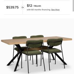 Dining Table And 6 Chairs (city Furniture)