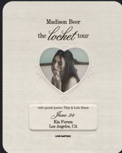 2 Madison Beer Concert tickets